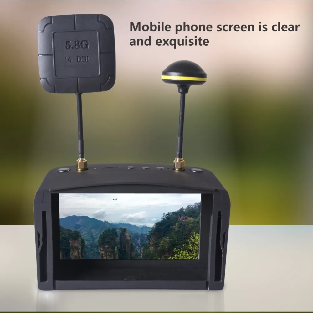 LS 800D FPV очки 5 8G 40CH дюймов HD DVR комплект видеогарнитуры для RC DIY гоночный Дрон