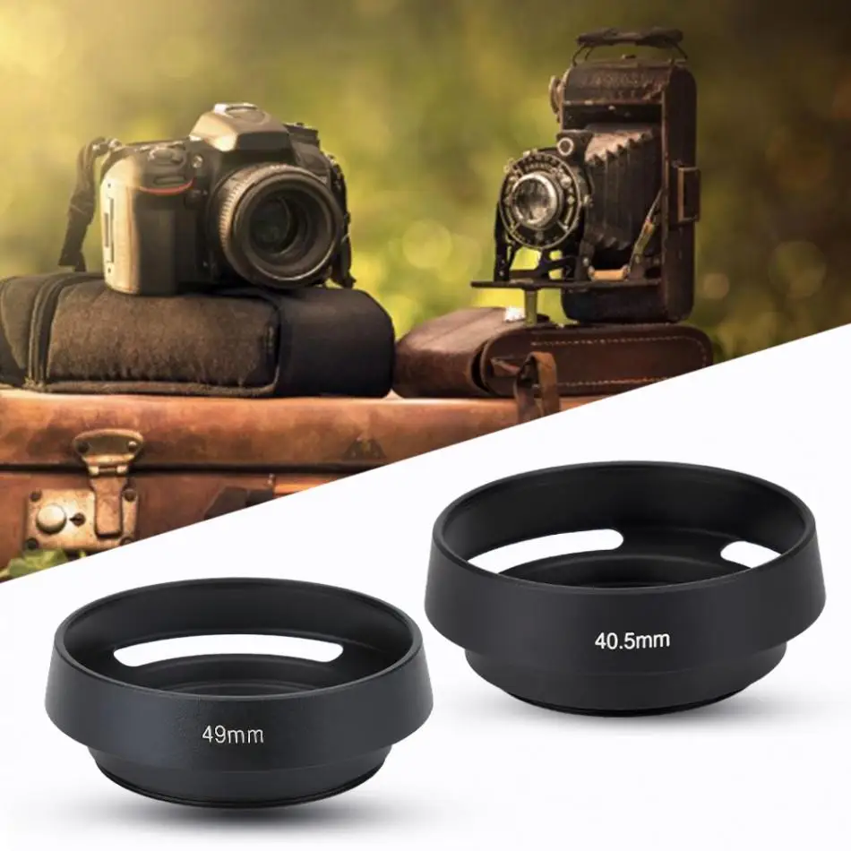 Universal Camera Lens Hoods with Cap Accessory for Sony for Canon for