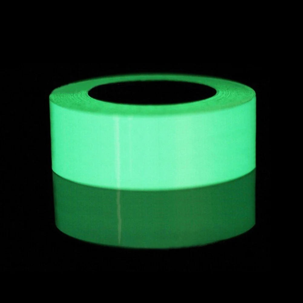 1,5/2/3/4/5 см* 1 м 3 цвета ПВХ светящаяся лента самоклеящаяся лента Ночное видение светятся в темноте безопасности Предупреждение безопасности этапа домашнего декора - Цвет: 3cm green