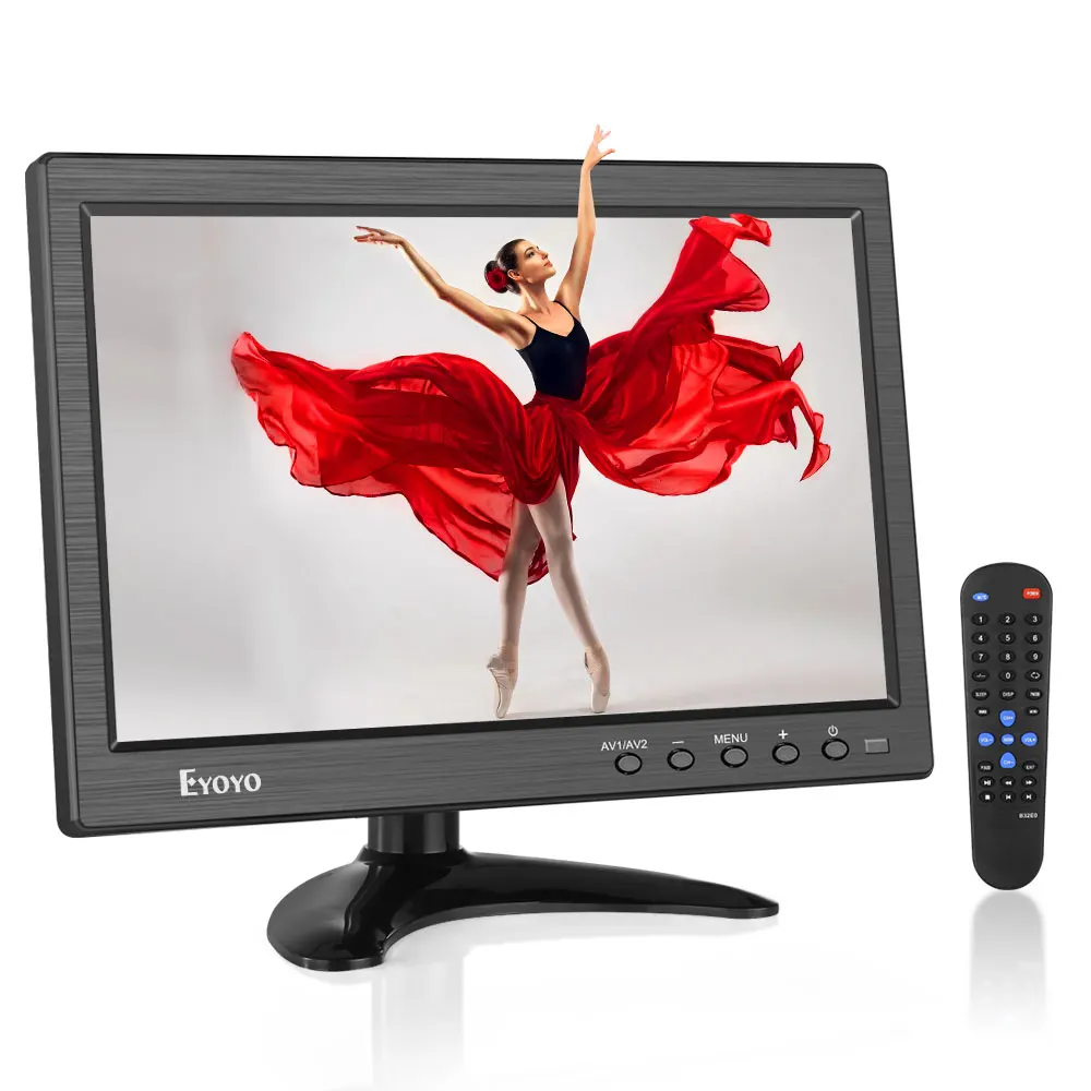 

Eyoyo 10 inch IPS CCTV Security Monitor Small Portable Laptop Computer Monitor HDMI LCD Monitor Screen 1366x768 HDMI VGA BN