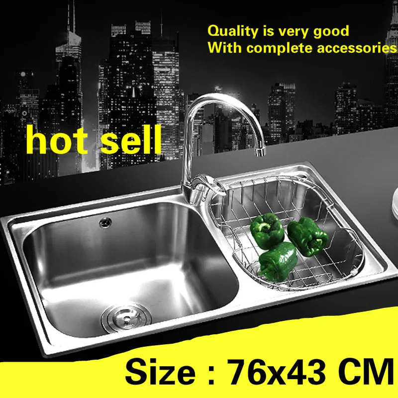 Free Shipping Kitchen Sink Food Grade 304 Stainless Steel Standard