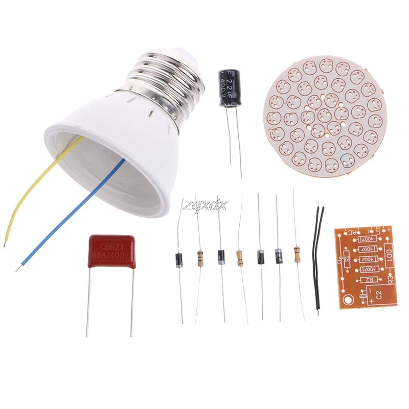 New Energy-Saving 38 LEDs Lamps DIY Kits Electronic Suite Set Electronics Product Z17 Drop Ship