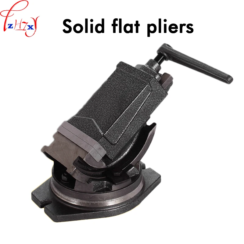 1pc 4 inch Inclinable Angle solid flat tongs 360-degree rotary precision taper vise high quality | Инструменты