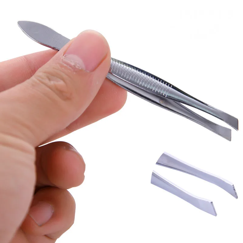 Stainless Steel Eyebrow Tweezer Professional Face Hair Remover Tweezer Beauty Tool for Make Up