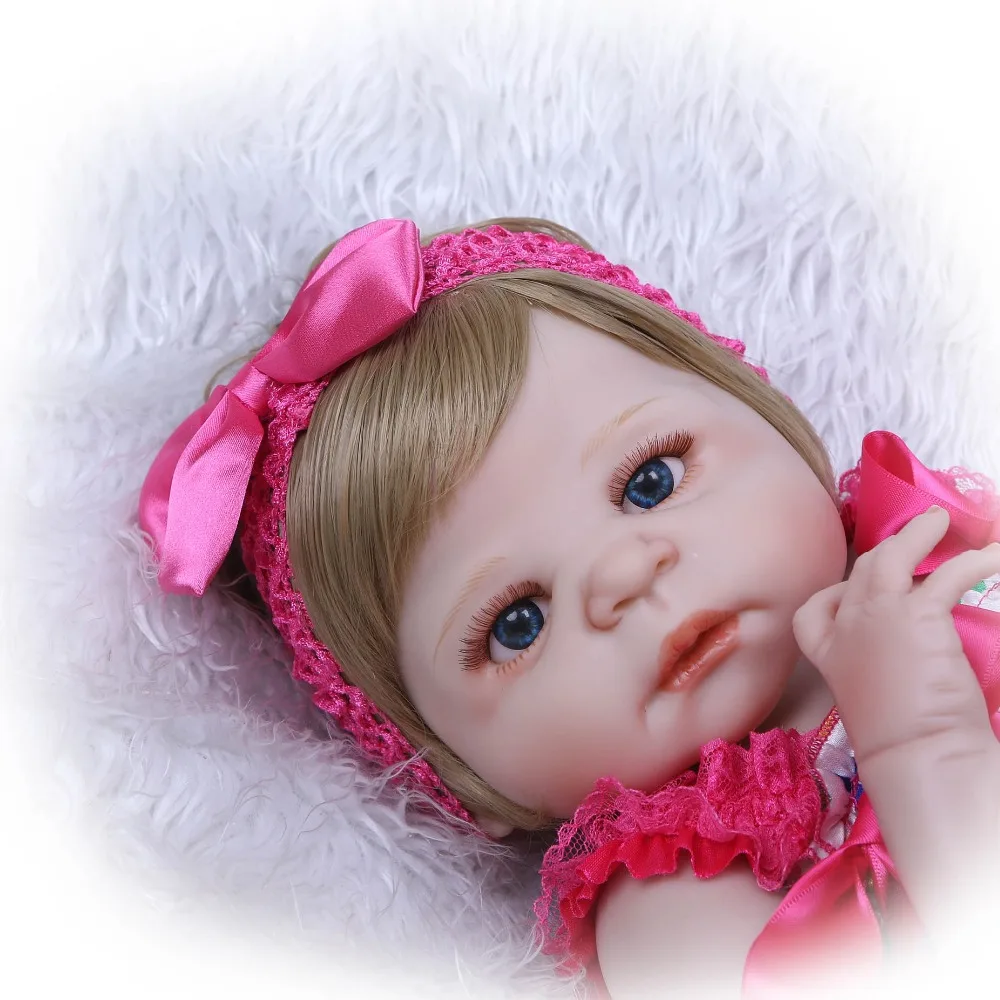 NPK силиконовые Reborn Baby Doll игрушечные лошадки реалистичные мягкие виниловые новорожденных 48 см кукла подарок на день рождения для девочек Brinquedos