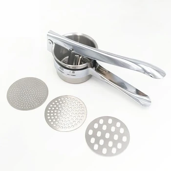 

3 In 1 Stainless Steel Manual Fruit Juicer Hand Press Exprimidor Pomegranate Grape Juice Squeezer Potato Masher Ricer Maker Tool