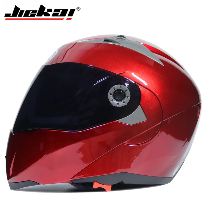 Безопасный флип Мотоциклетный motorcross Мотоцикл шлем с внутренним козырек JIEKAI-105 DOT ЕЭК - Цвет: a3