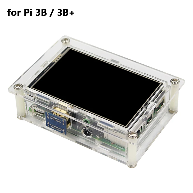 3,5 дюймов Raspberry Pi 4 HDMI дисплей Raspberry Pi 3 сенсорный экран 480*320 ЖК+ чехол для Raspberry Pi 4 Модель B 3B Plus 3B