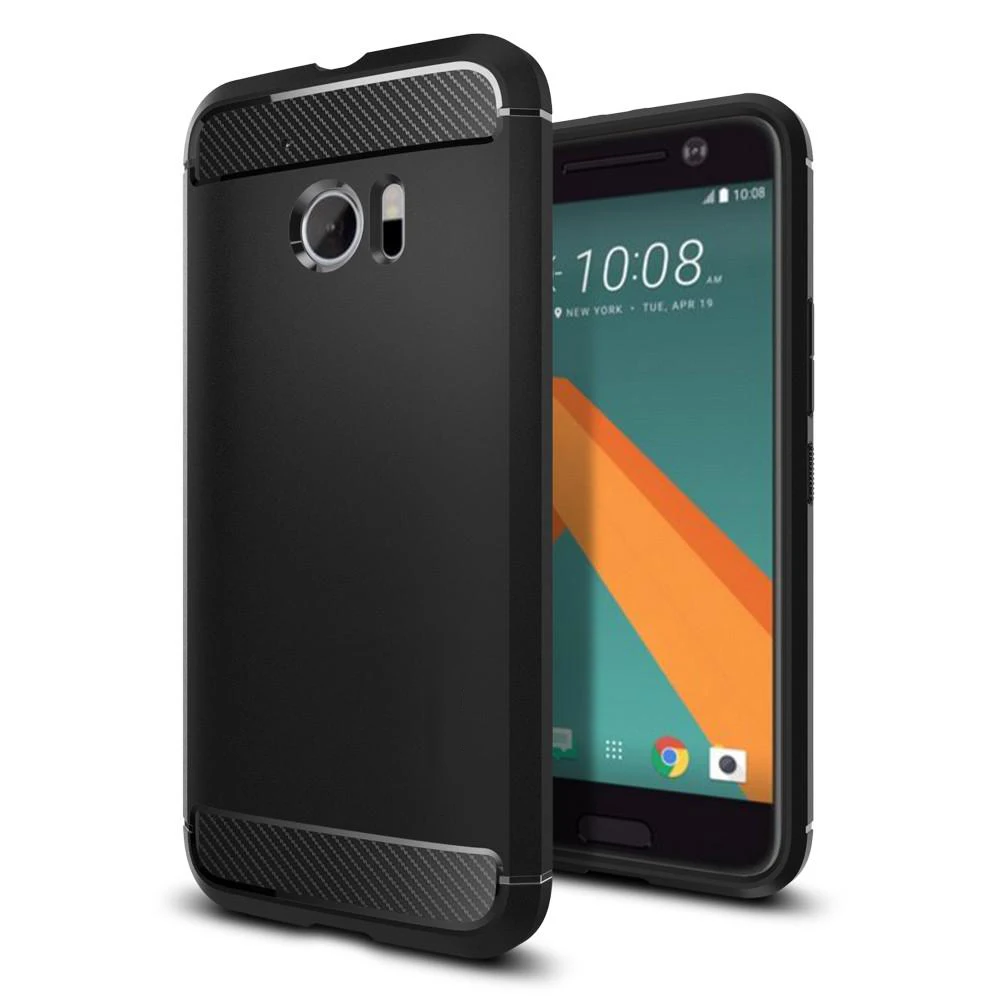

Aliantech Rugged Armor Case for HTC 10 Carbon Fiber Texture Soft TPU Fitted Cases vs RINGKE ONYX Case for HTC 10