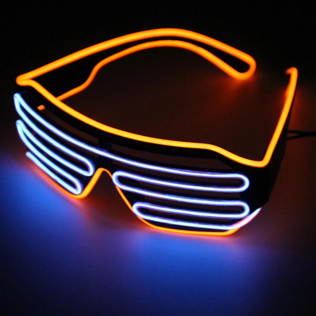 LED Light Up Flashing Blinking Light-Up Sunglasses Glow Party Rave QTY 4 Pair