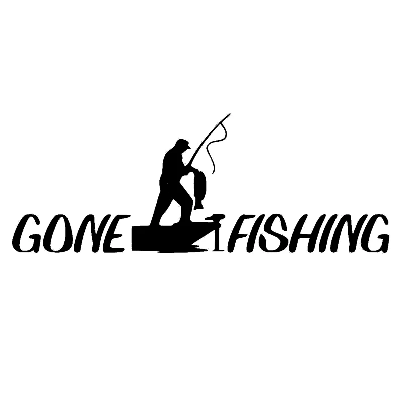 Go Fishing наклейка. Ловли мода