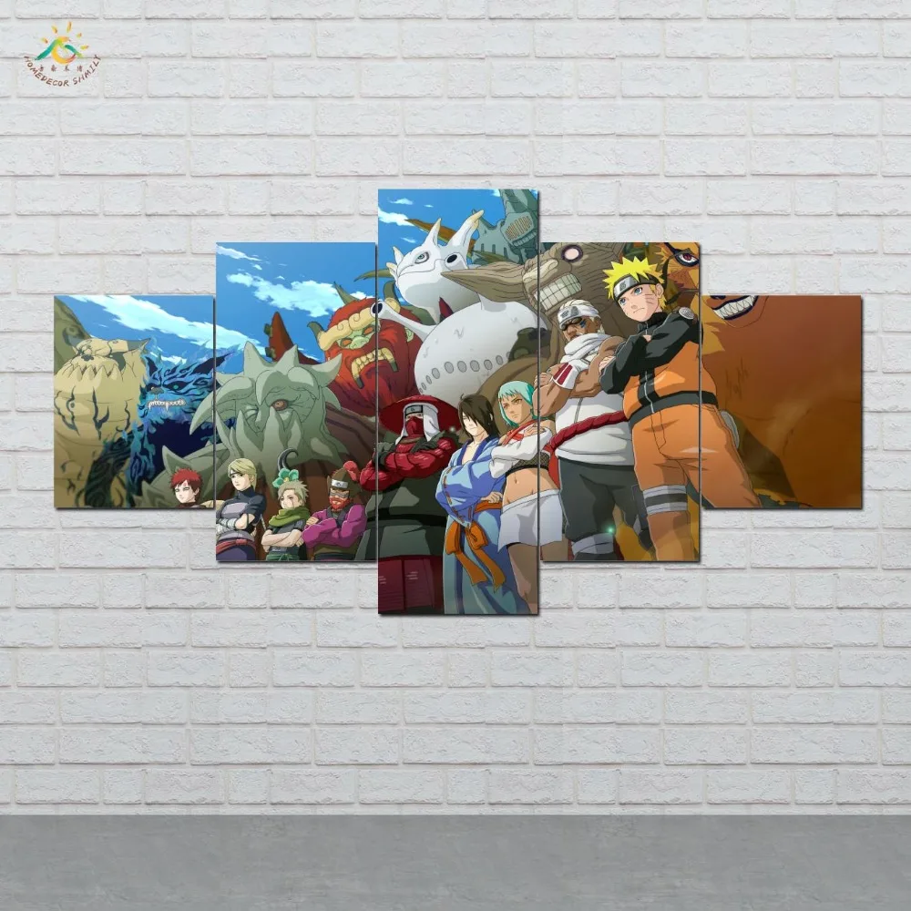 Powerful Anime Naruto Wall Art HD Prints Canvas Art Painting Modular