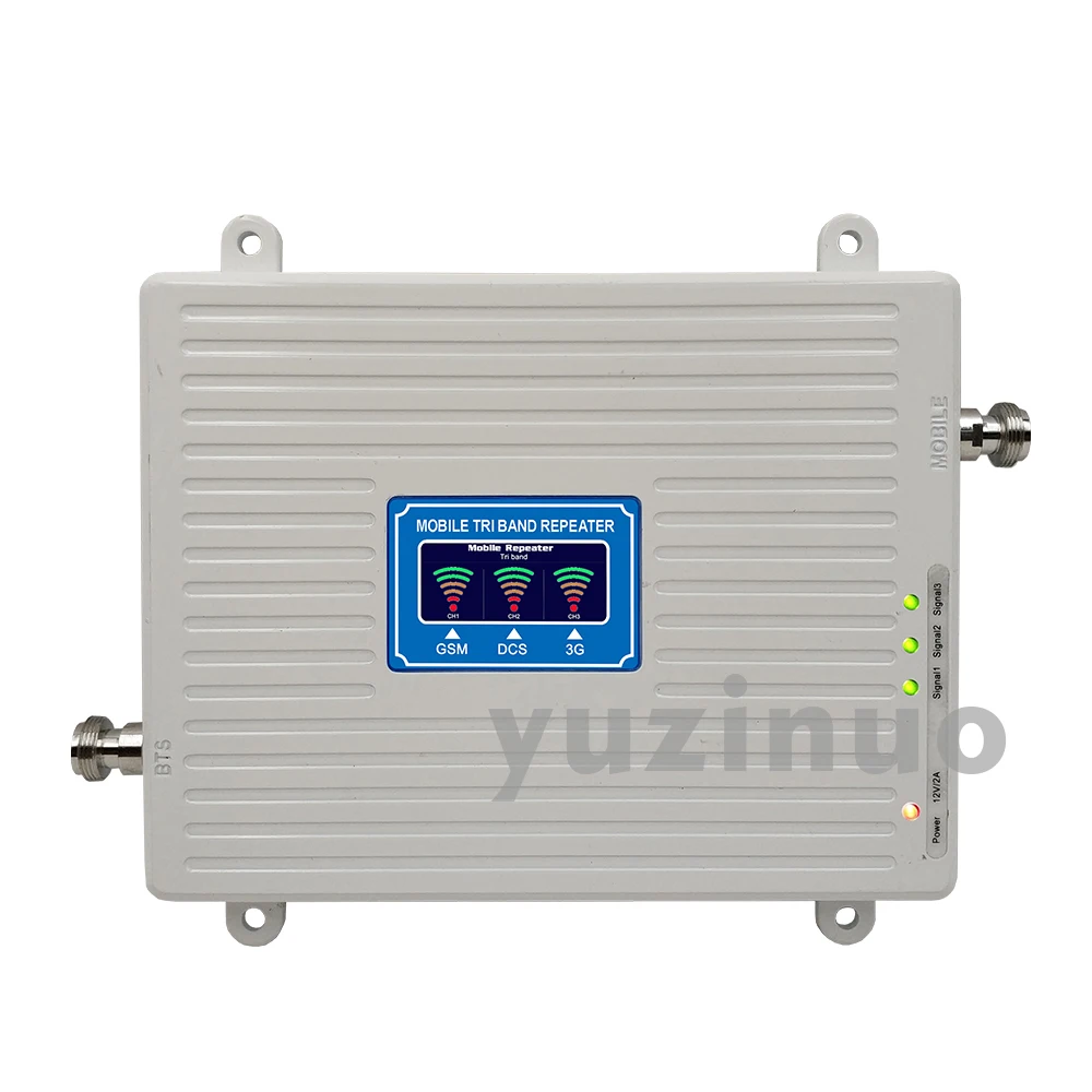 Трехдиапазонный ретранслятор GSM 900 + DCS/LTE 1800 WCDMA 2100 Mobiel усилитель сигнала 2G 3G 4G