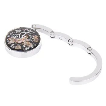 

IMC Hot Motif floral fleur de prunier ronde pliante Porte sac cintre crochet