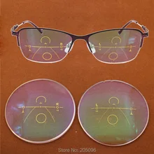 S67037 высокий Классический анти синий светильник, металлический вид, близкий к видеть, тонкий, мульти фокус, добавить прогрессивные очки для чтения для женщин