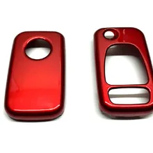 Triangle& Panic клавиатура дистанционный флип ключ защитный чехол глянцевый металлический красный цвет для Mercedes Benz