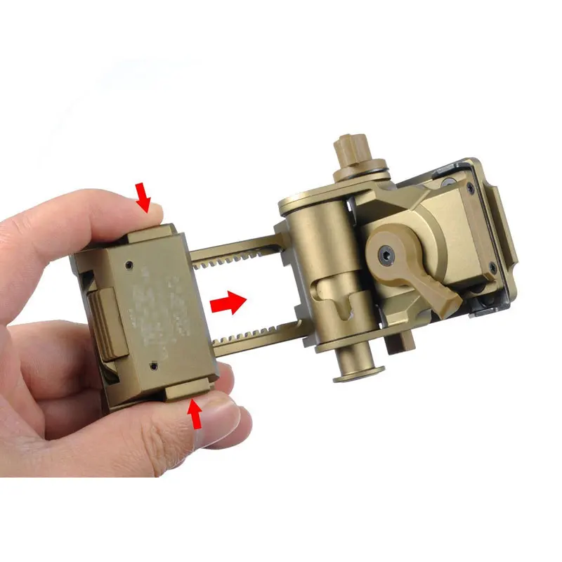 Металл Wilcox L4 G24 шлем NVG крепление ночного видения Быстрый Шлем OPS части NVG монтажный Breakaway база адаптеры темная земля