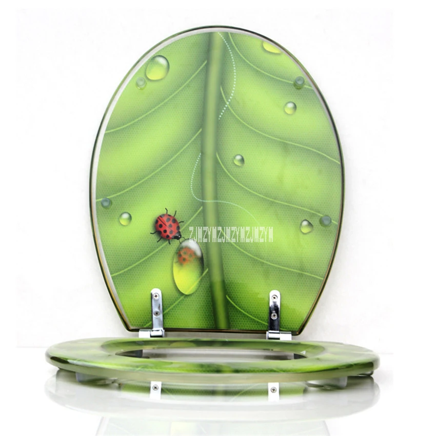 4. New Arrival High grade Beautiful Resin Toilet Seat Cover Stainless