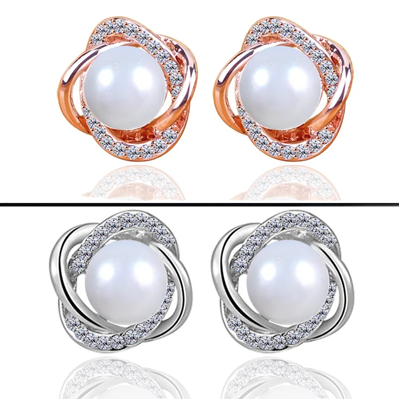 YWM 925 Sterling Silver Lingering Beaded Earrings Styling Korean Fashion Sterling Silver Stud Earrings Jewelry for Women Fine Jewelry