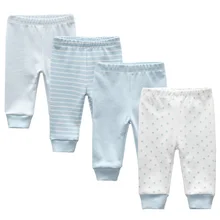 3/4 шт./лот, штаны для новорожденных 0-12 месяцев, Хлопковые Штаны для младенцев на весну, осень, лето, зиму, детские брюки для девочек с рисунком, штаны для маленьких мальчиков