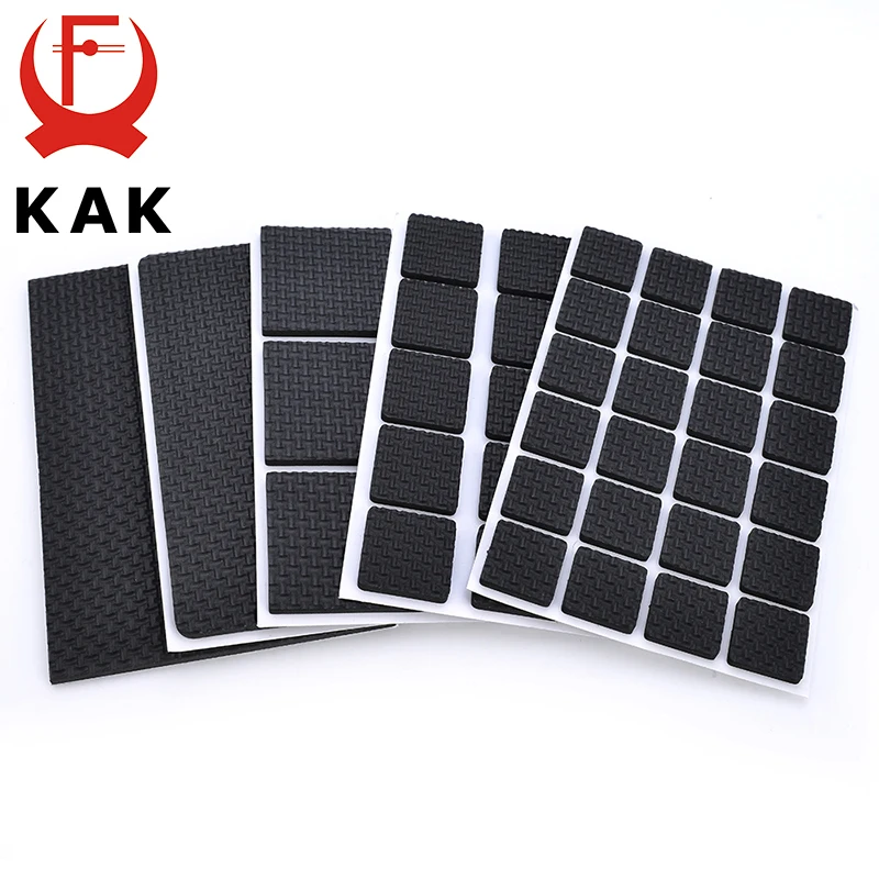 KAK 1-24PCS Self Adhesive Furniture Leg Feet Non Slip Rug Felt Pads Anti Slip Mat Soft Close Fittings For Chair Table