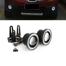 Светодиодный противотуманный фонарь в сборе, противотуманный светильник, дневной ходовой светильник с объективом COB Halo angel eyes Ring для Chevrolet Captiva Aveo