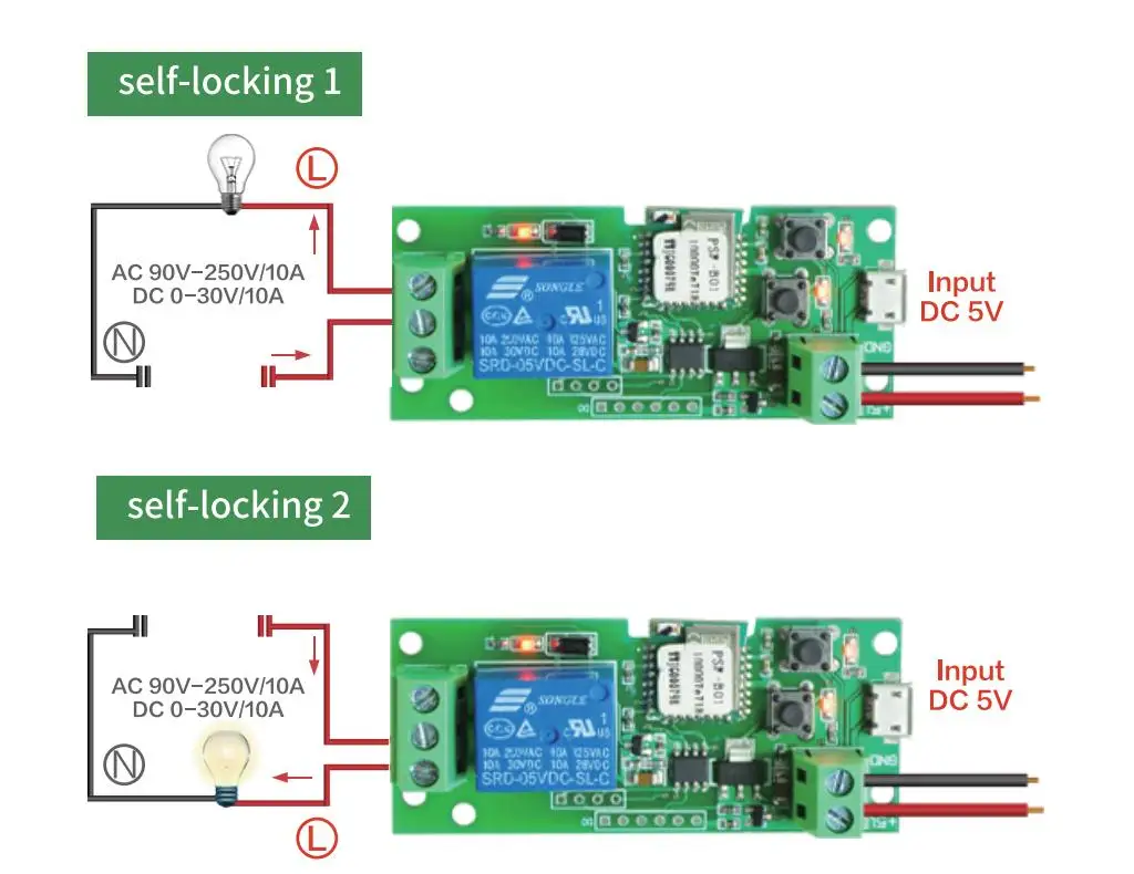 Sonoff wifi переключатель беспроводной релейный модуль DC5V/12 в 24 в 32 В инчинг/самоблокирующийся умный дом автоматизация для доступа к компьютеру