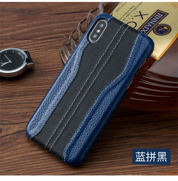 Чехол для телефона для Xiao mi Pocophone F1 mi 8 A1 A2 Lite mi x 2s Max 3 с текстурой личи из воловьей кожи для Red mi Note 5 Plus 5A 4X