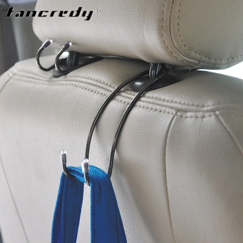 Car Headrest Luggage Hooks stainless Steel Seat Back Hook Cargo