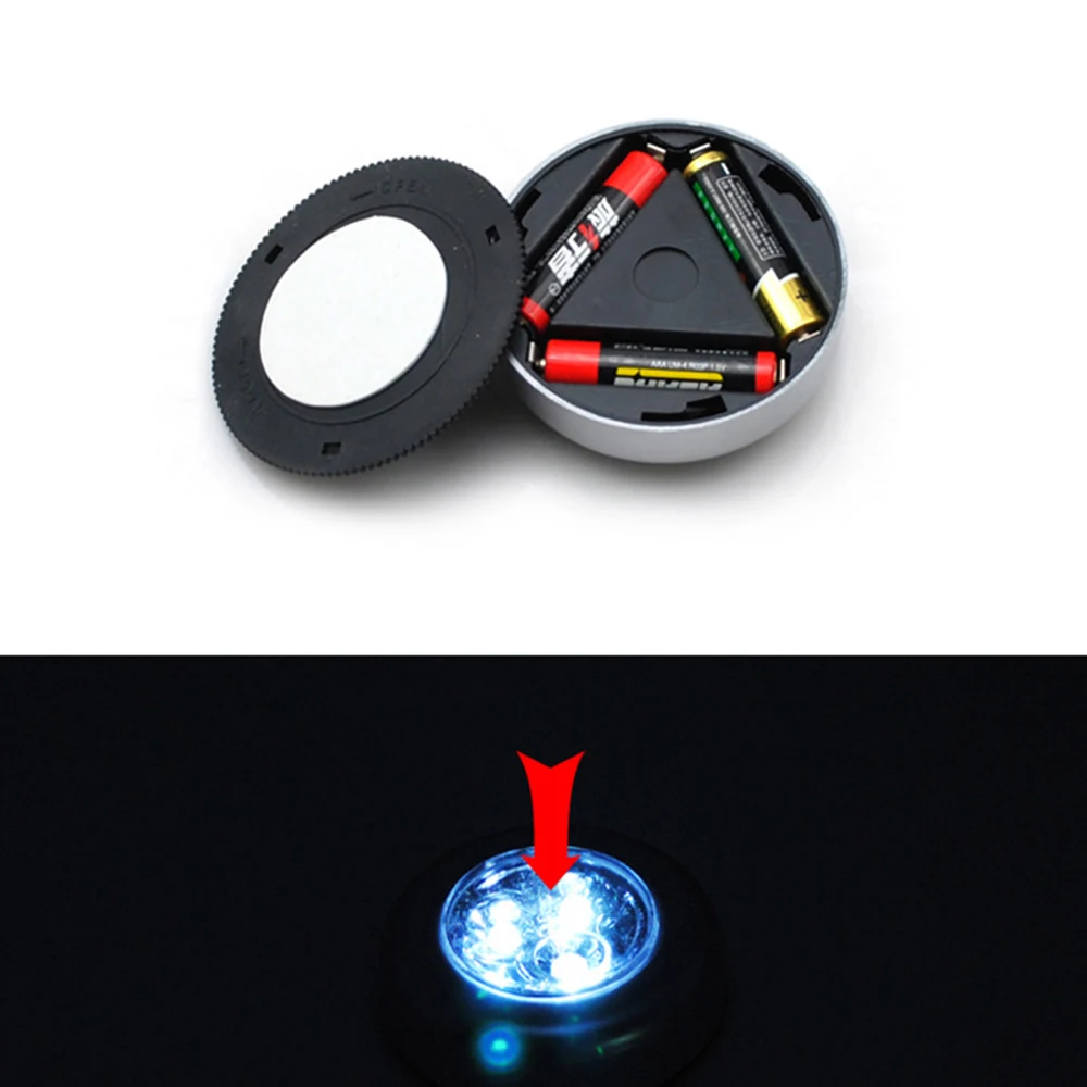 LED Wireless Stick-on Tap Light Cordless Touch Lamp Indoor Outdoor for Closets Storage Rooms Car ( Batteries Not Included ) Mallzona