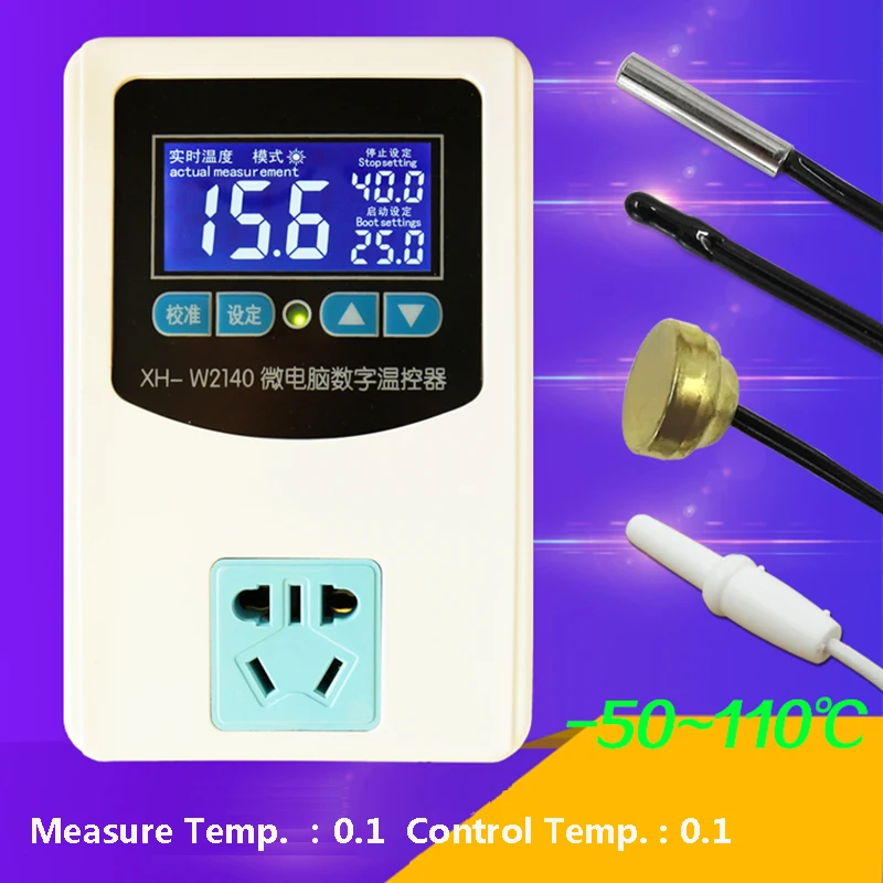 

Microcomputer Digital Thermostat AC220V LCD display Temperature Controller for Heater or Cooler Intelligent Thermostatic Switch