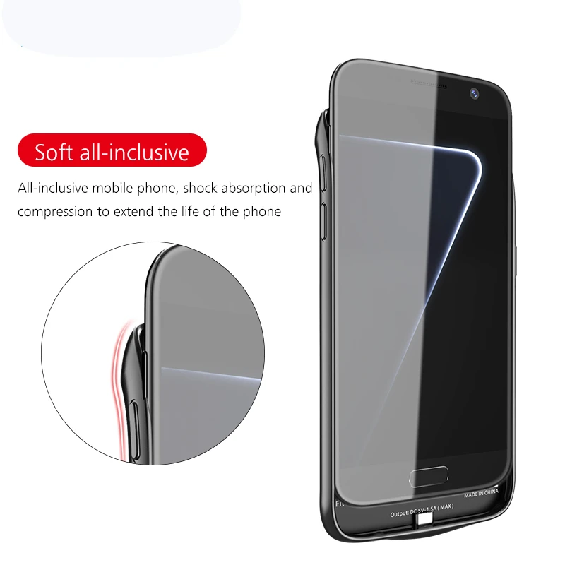 Новые чехлы для зарядного устройства для samsung Galaxy S7 Silm Силиконовый противоударный чехол для аккумулятора для samsung S7 Edge зарядное устройство задняя крышка