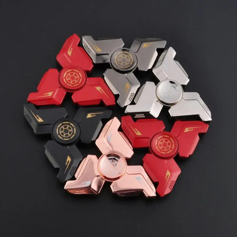 

Fidget tri-Spinner Metal EDC Toys Hand Spinner Bearing Titanium Alloy Toys Anxiety Stress Adults Kid Metal finger spinners