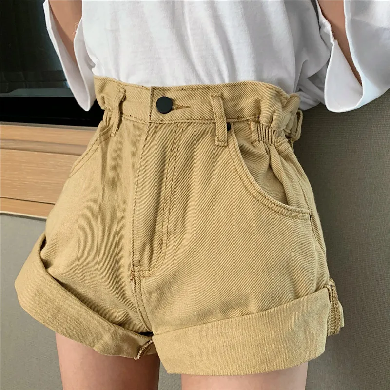 Alien Kitty Retro High Waist Wide Leg Denim Shorts Women New Summer Korea Style Fashion Streetwear Solid Sexy Short Jeans