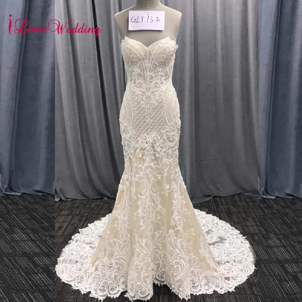 2020 Nieuwe Fashion Mermaid Applicaties Trouwjurk Lange Trein Kralen Bruidsjurk Robe De Mariee Kant Mouwloze Trouwjurk 2020 Nieuwe Fashion Mermaid Applicaties Trouwjurk Lange Trein Kralen Bruidsjurk Robe De Mariee Kant Mouwloze Trouwjurk