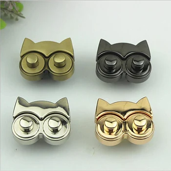 

10pcs/lot Luggage hardware accessories Owl twist lock mortise lock Female bag Decorated according to lock hardware accessories