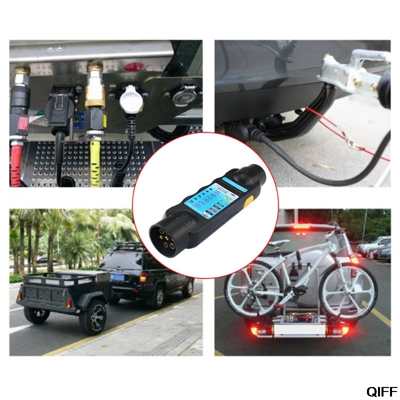 Прочные чехлы для стульев на 12 V 7-контактный автомобильный прицеп розетка Тесты er проводки световой сигнал цепи Тесты инструмент для европейских May06