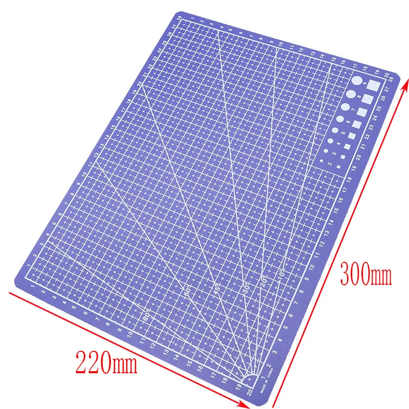 А4 ПВХ Режущий коврик 30*22 см масштабная пластина выстроченная пластина для ножа ручная модель инструмента швейная ткань коврик швейная машина модель инструмента коврик