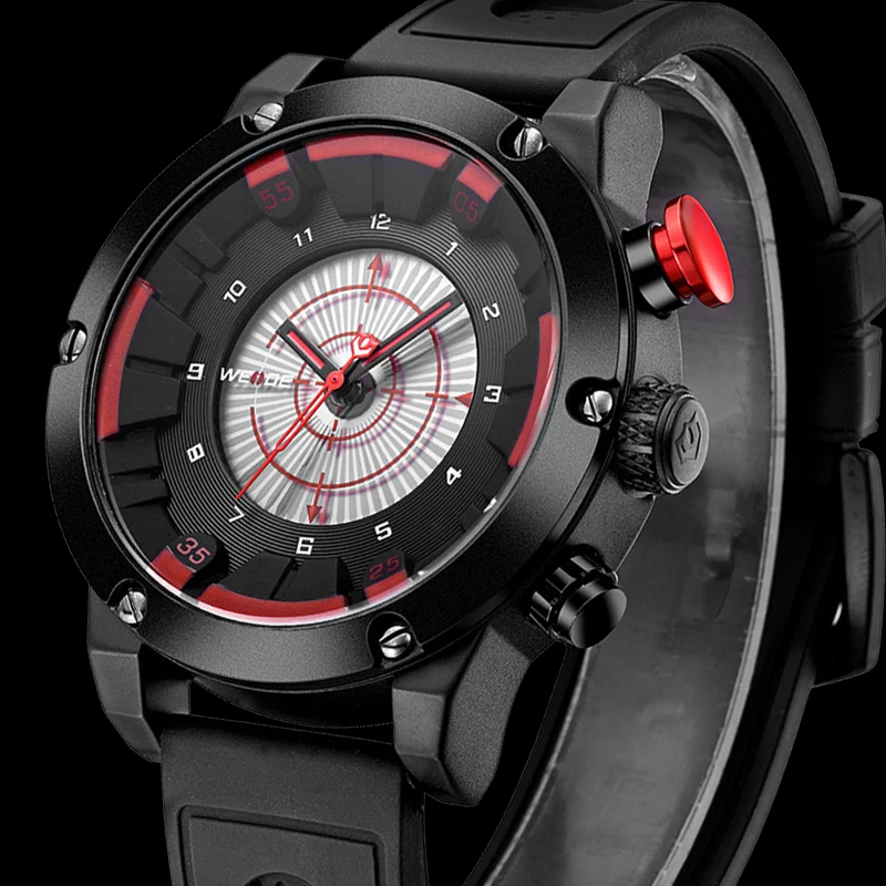 Часы WEIDE мужские повседневные часы Многофункциональный светодиодный часы индикатор второго часового пояса зоны с будильником спортивные водонепроницаемые кварцевые наручные часы