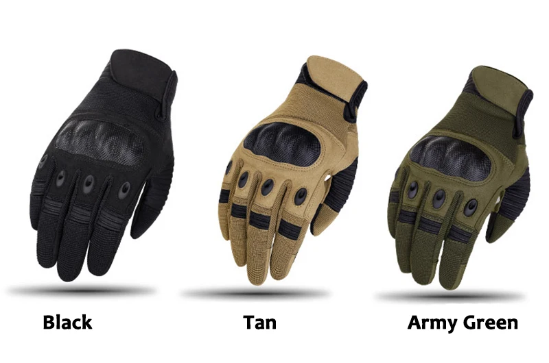 Военные армейские перчатки с жесткими костяшками пальцев, тактические охотничьи перчатки, военные варежки для спорта на открытом воздухе, перчатки с сенсорным экраном на весь палец