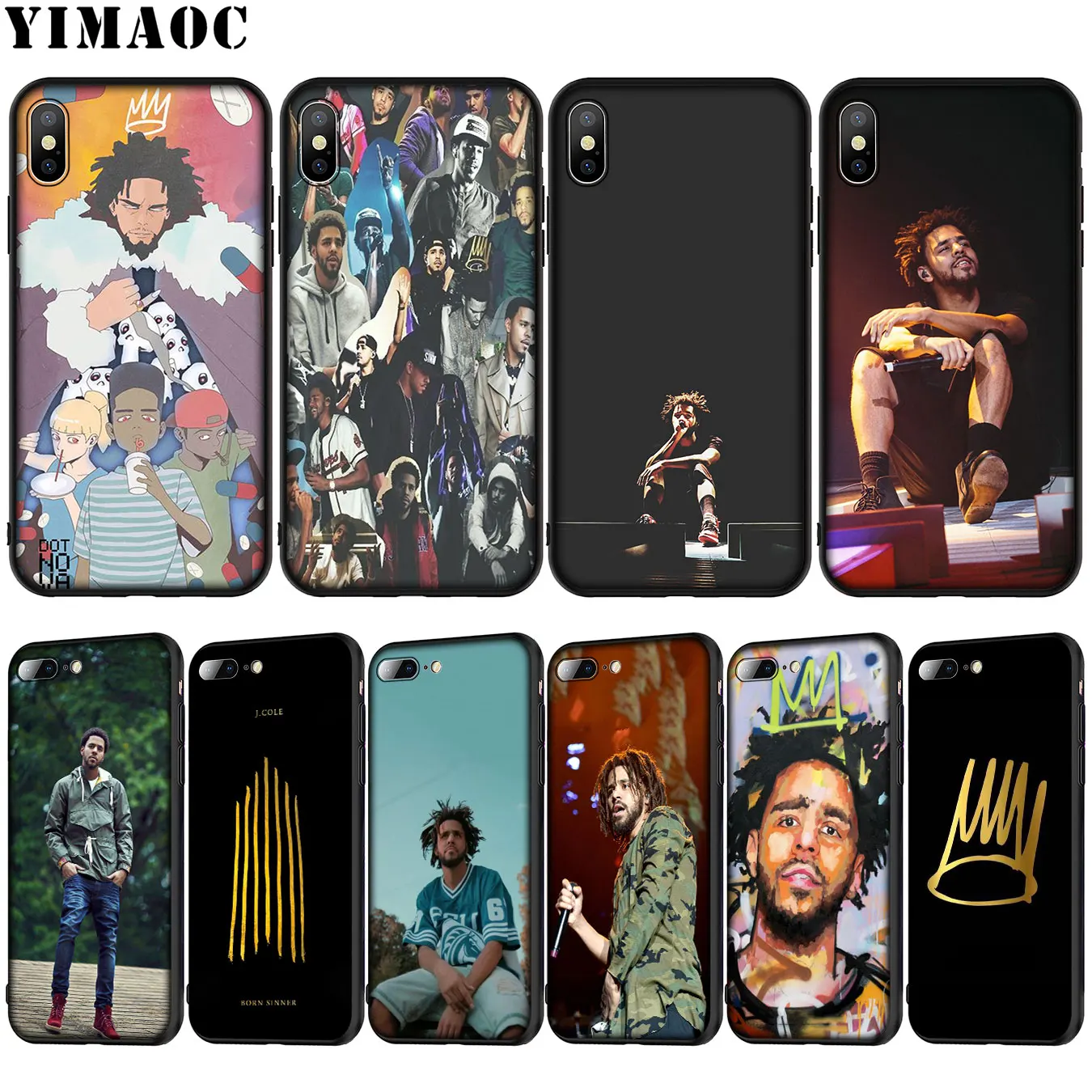 YIMAOC singer pop j Cole Мягкий силиконовый чехол для телефона iPhone XR X XS Max 6 6S 7 8 Plus 5 5S SE черный