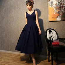 Vintage 1950 s Style Navy Black Short Prom font b Dresses b font For font b