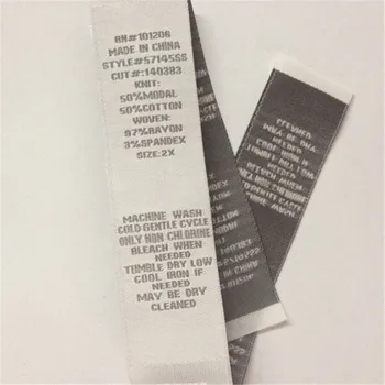 

Custom Soft surrounding Wash Care Label /Woven label