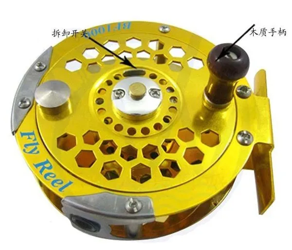 Carretel de Pesca Qualidade Superior Glod Voar Carretel 3 - 4 5 6 7 8 146g Pesca Roda Diâmetro 60mm 80mm 100mm 1pc Cor 17 High Quality Esporte e Lazer