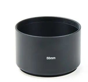 

55mm black long Metal LENS HOOD for canon nikon 55mm lens