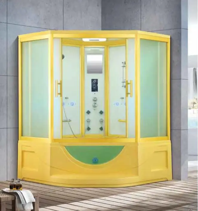  1650X1650X2250mm Double Person Bathroom Steam Shower Enclosure Mult-Functional Computer Control Wet