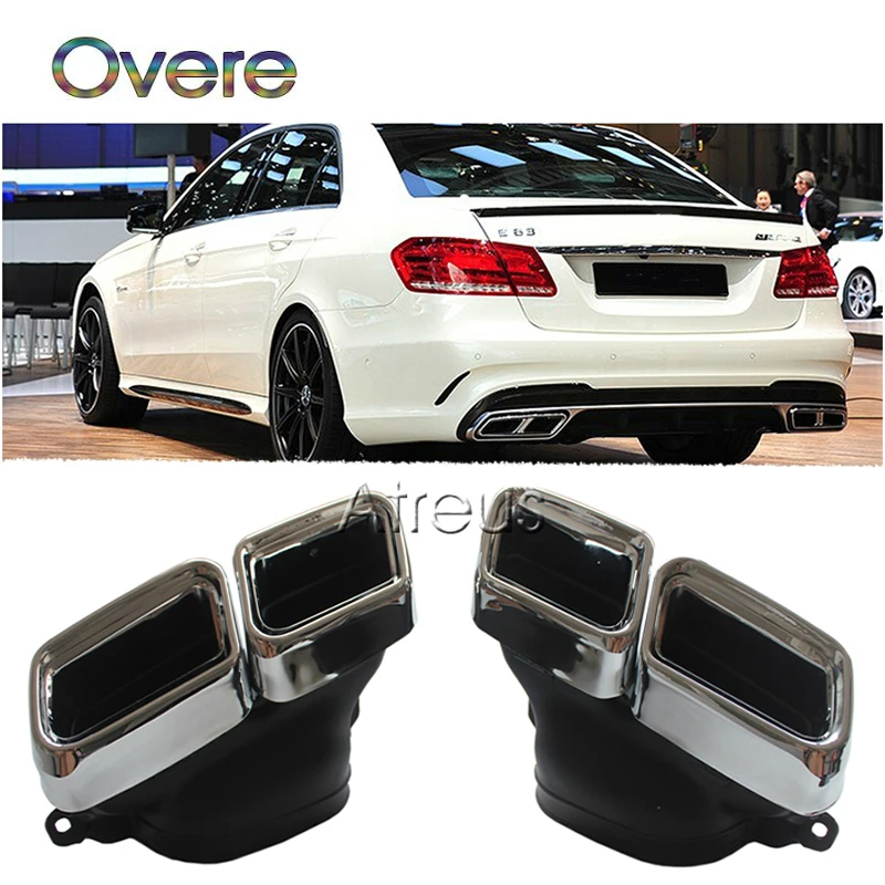 Overe 1 комплект выхлопной трубы для автомобиля Mercedes Benz W222 W212 W205 R231 S65 S63 E63 аксессуары