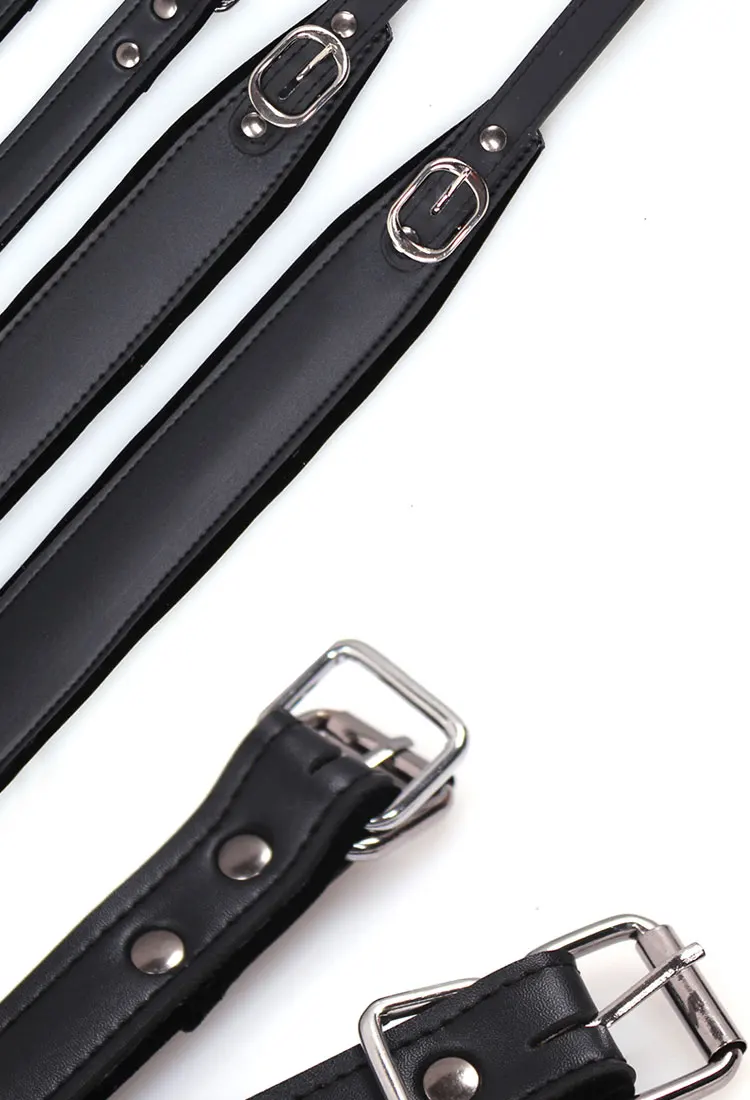 Yibuy Black Belt Backpack Shoulder Bag DIY Strap with Buckle with 38MM Width