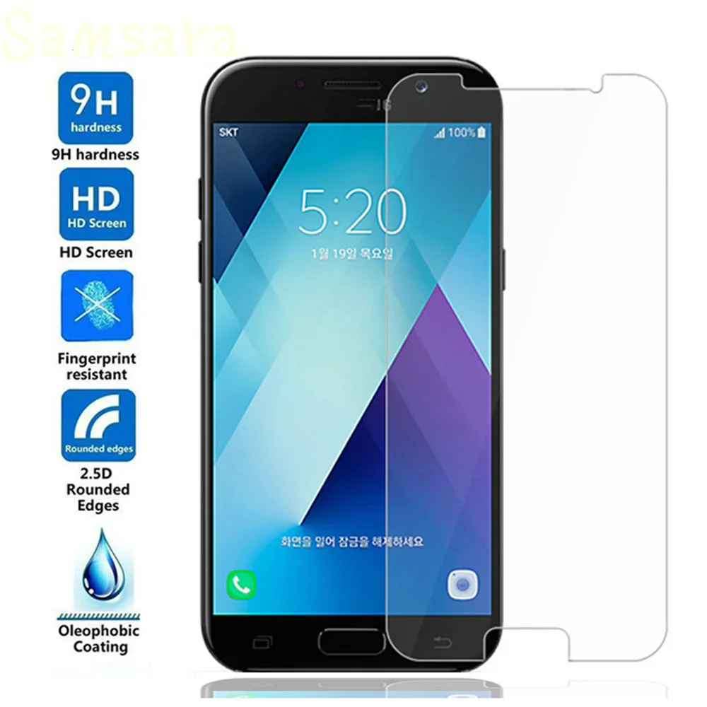 Закаленное стекло Samsara 9H для Samsung Galaxy J3 J5 J7 A3 A5 A7 2016 2017 прозрачная защитная пленка