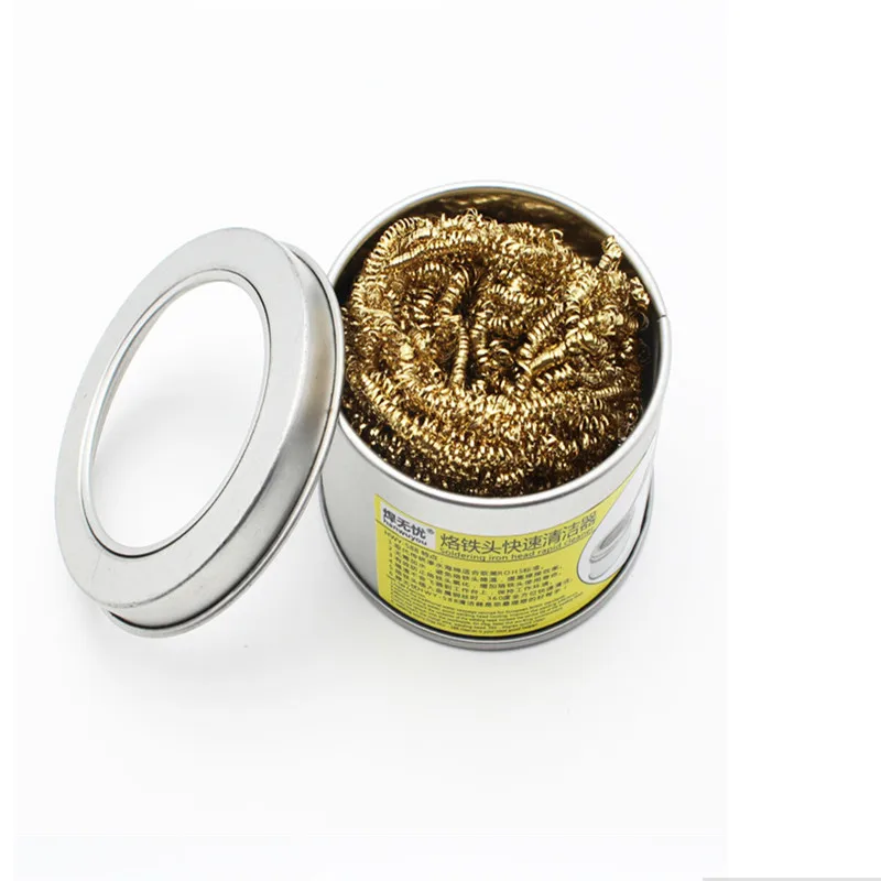 

1pcs Desoldering Soldering Iron Mesh Filter Cleaning Iron Nozzle Cleaner Clean Solder Balls With Box/Without Box For Soldering